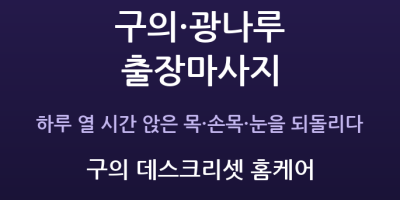 구의 데스크리셋 홈케어