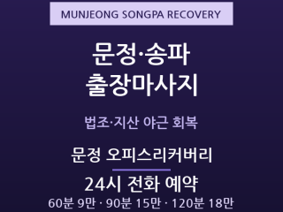 송파 출장마사지 - 문정역 법조타운 지식산… 출장마사지